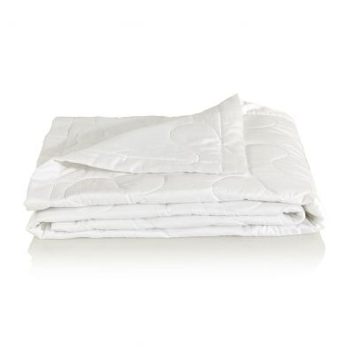 Satin bedspread Bali - White