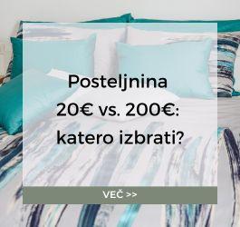 Posteljnina 20 € vs. 200 € – Katero izbrati?