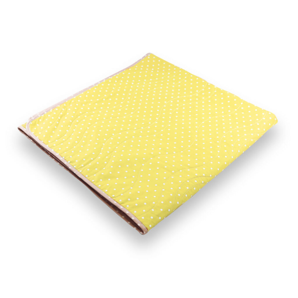 bombažna odeja pikapok rumena 1