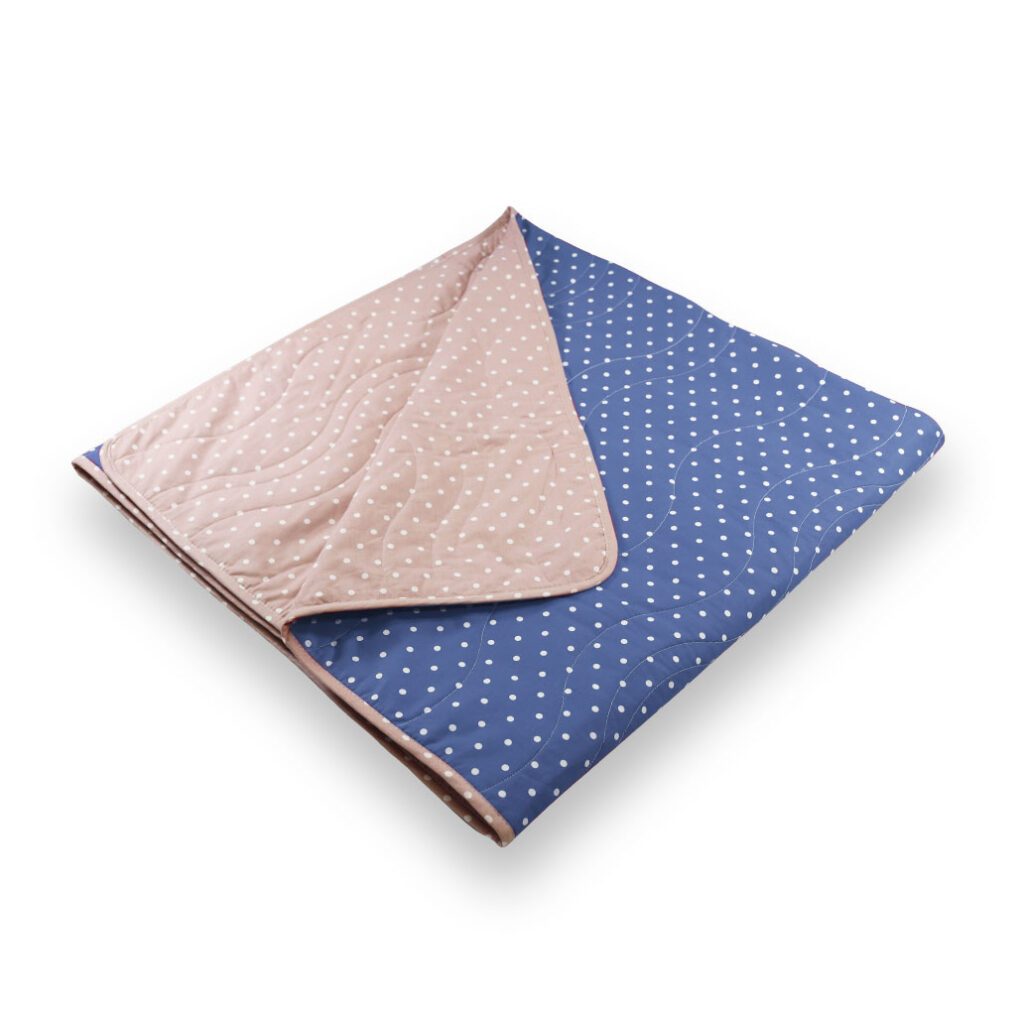 prešita odeja pikapoka modra