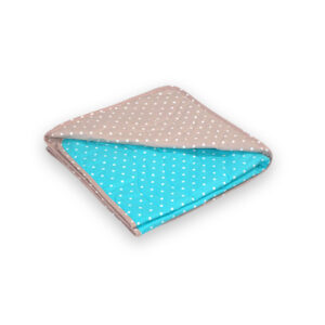 otroška odeja pikapoka turkizna