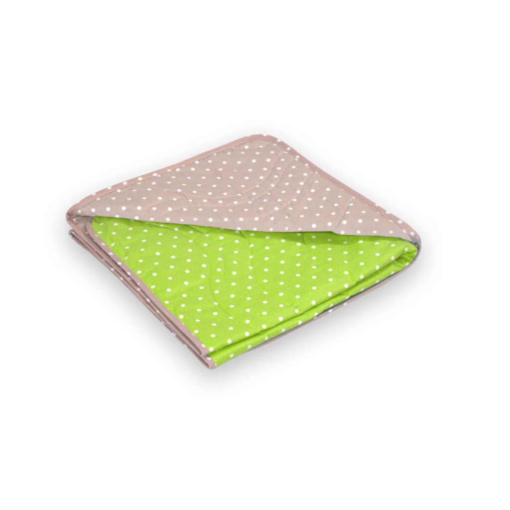 otroška odeja pikapoka zelena