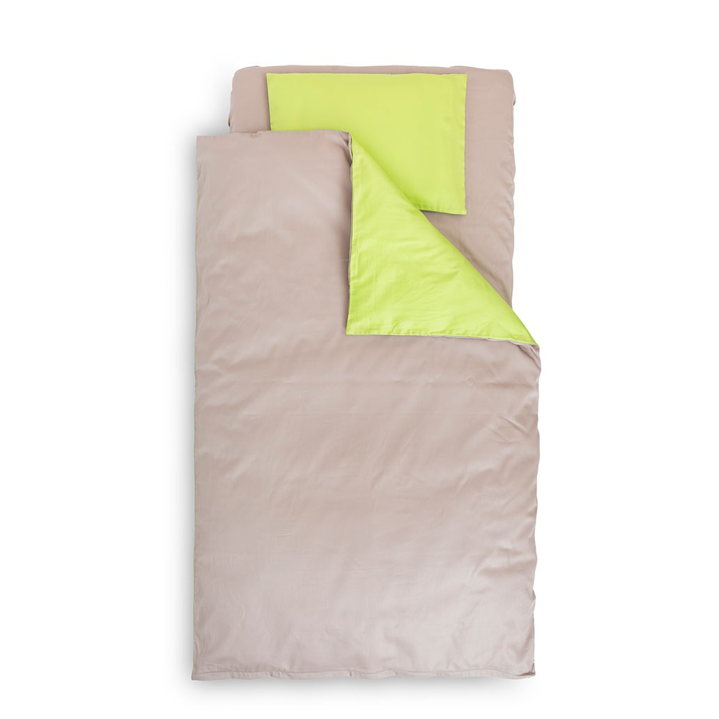 otroška posteljnina amor zelena rjava 2