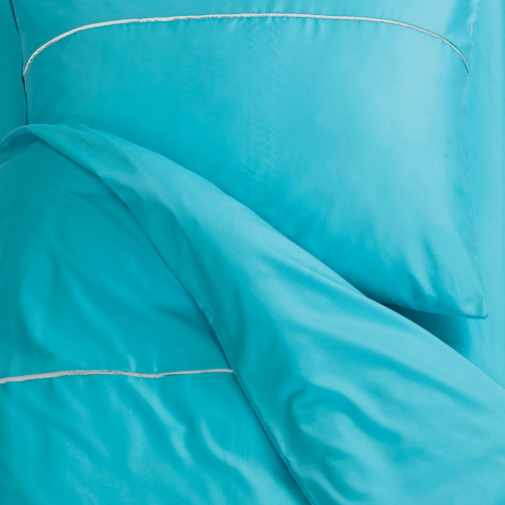 posteljnina basic turkizna profilna