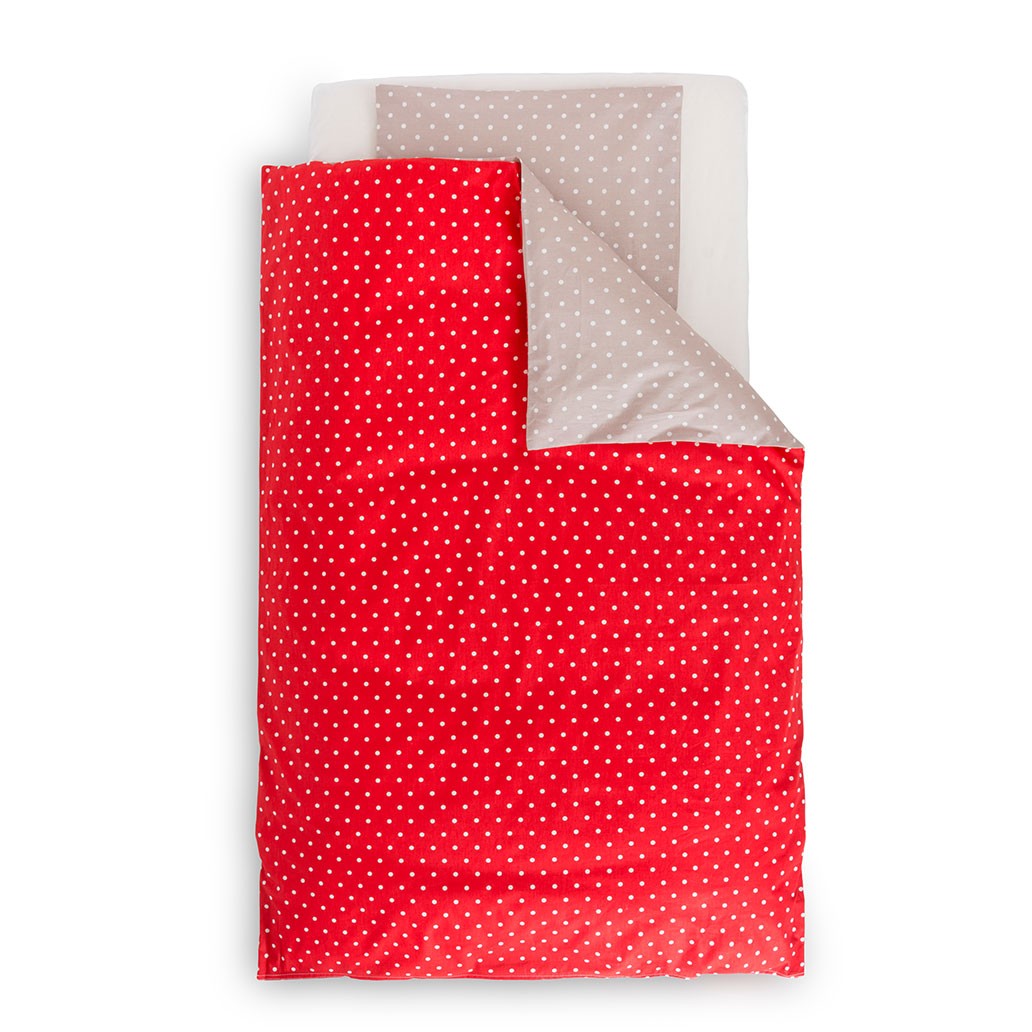 bombažna posteljnina pikapoka rdeča 45