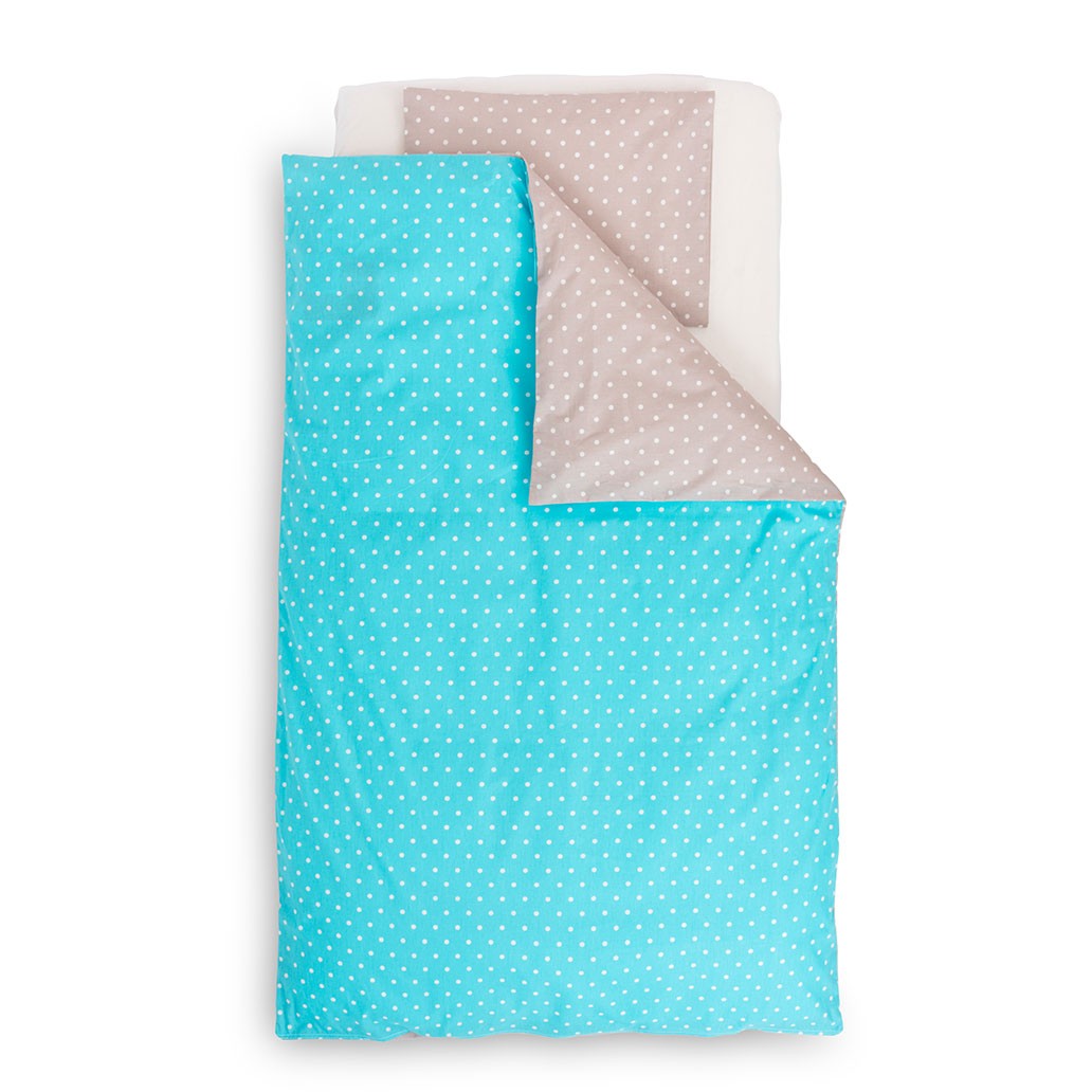 otroška posteljnina pikapoka turkizna 567