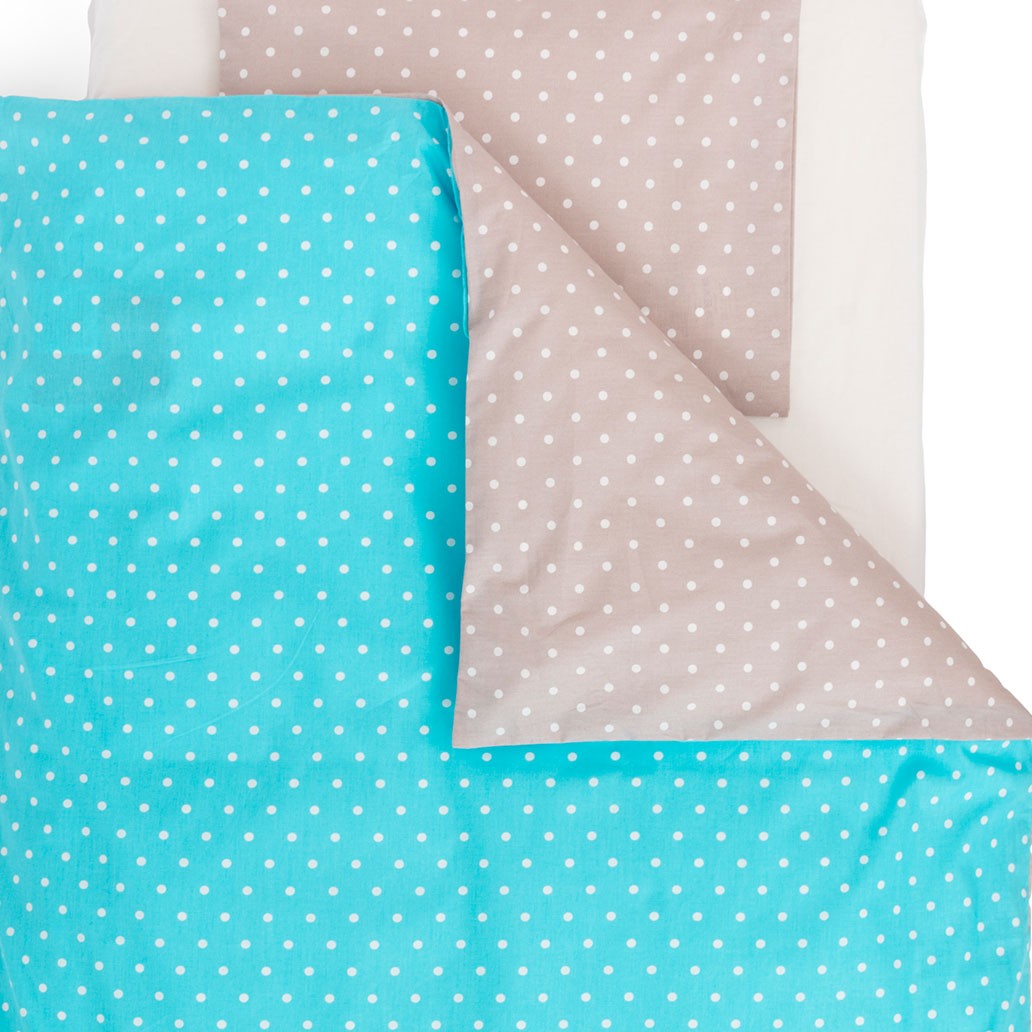 posteljnina pikapoka turkizna rjava 34