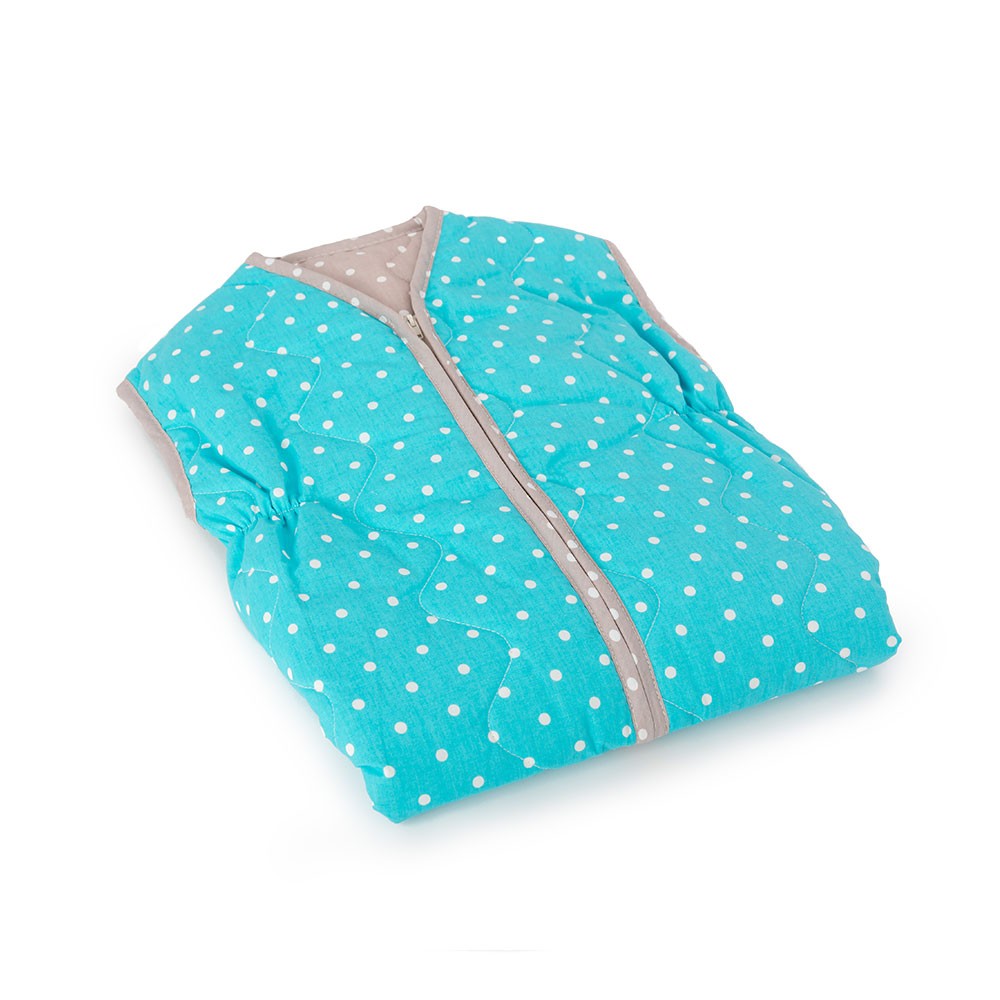 spalna vreča turkizna pikapoka