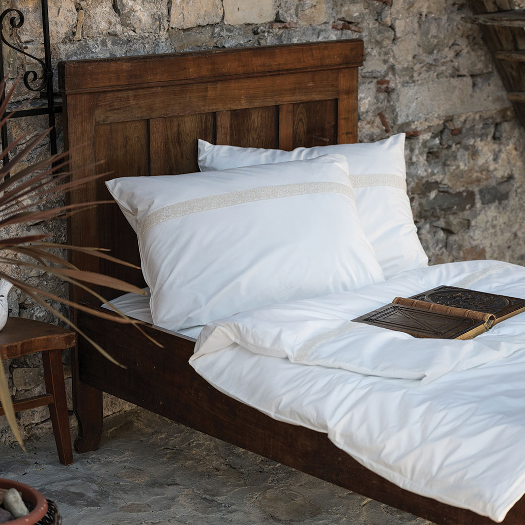 bombažna posteljnina tara s čipko kolekcija organic