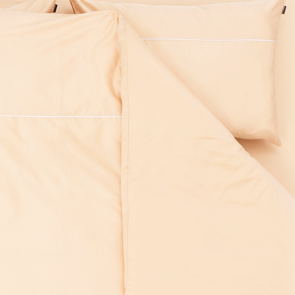 enobarvna posteljnina basic marelica 33