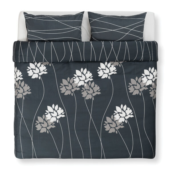 posteljnina anikka antracit tloris dvojna