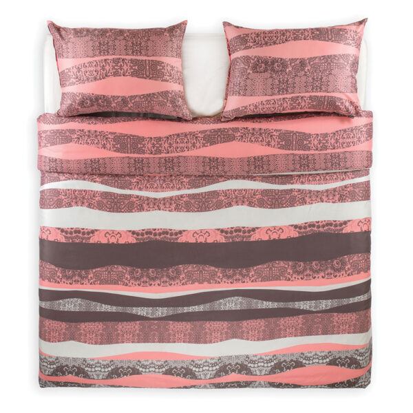 posteljnina allegra roza dvojna tloris