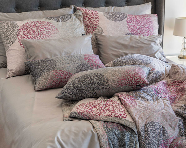 posteljnina Prestige siva profil