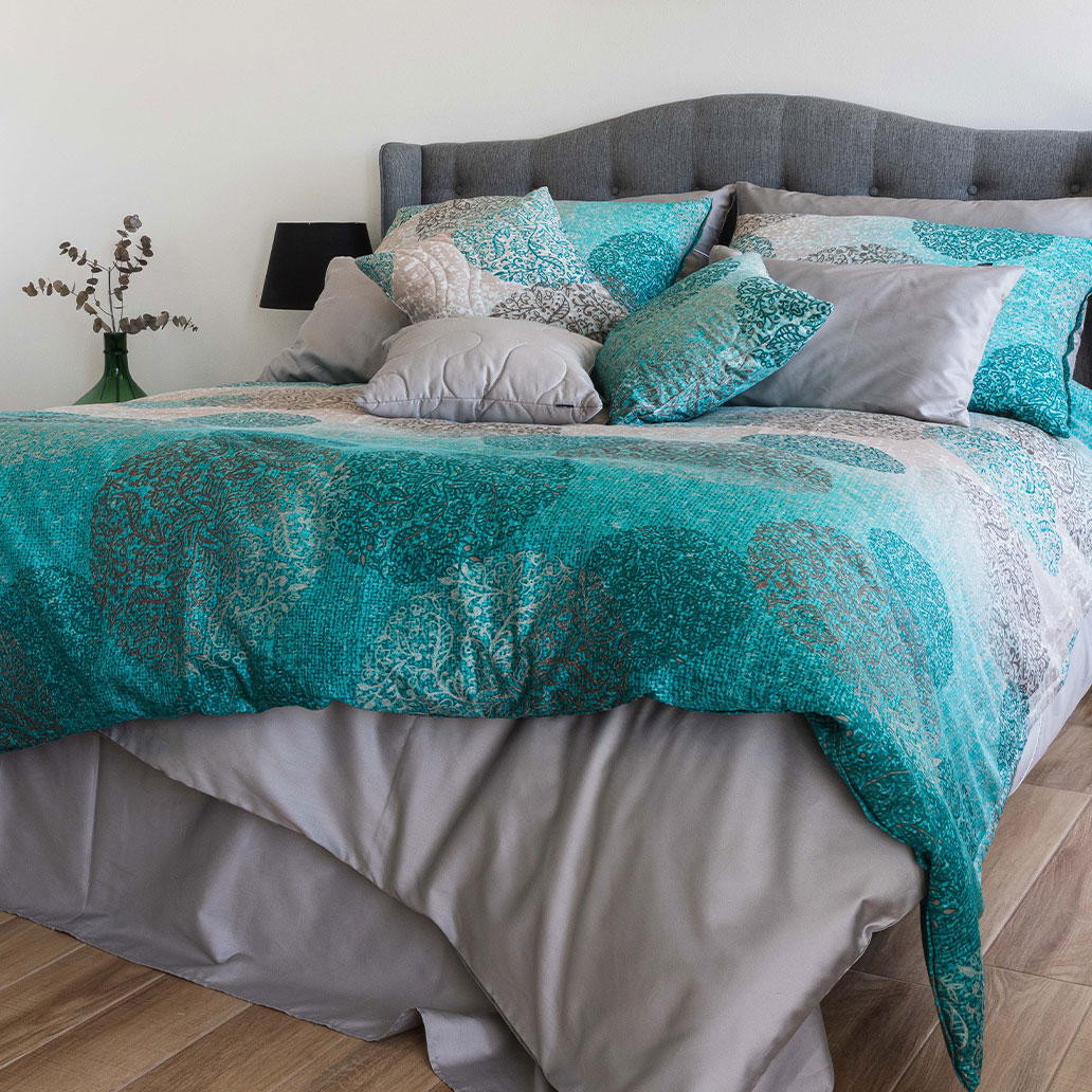 satenasta posteljnina prestige turkizna 9