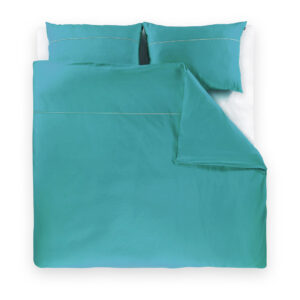 posteljnina basic modro zelena1