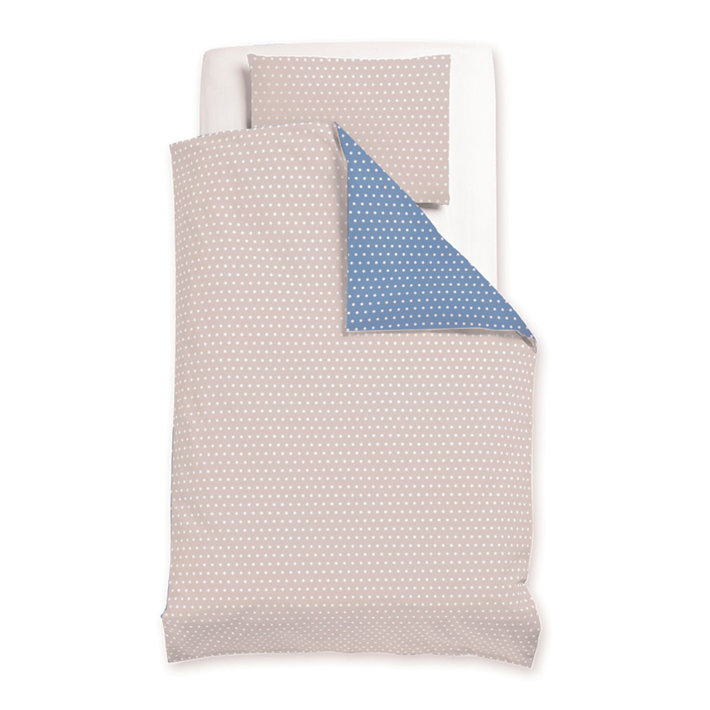 posteljnina pikapoka modra rjava 2