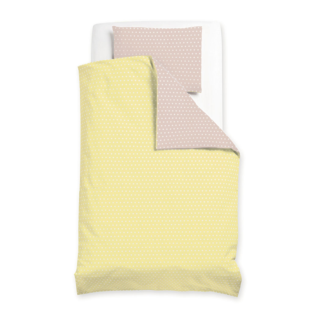 posteljnina pikapoka rumena rjava 2