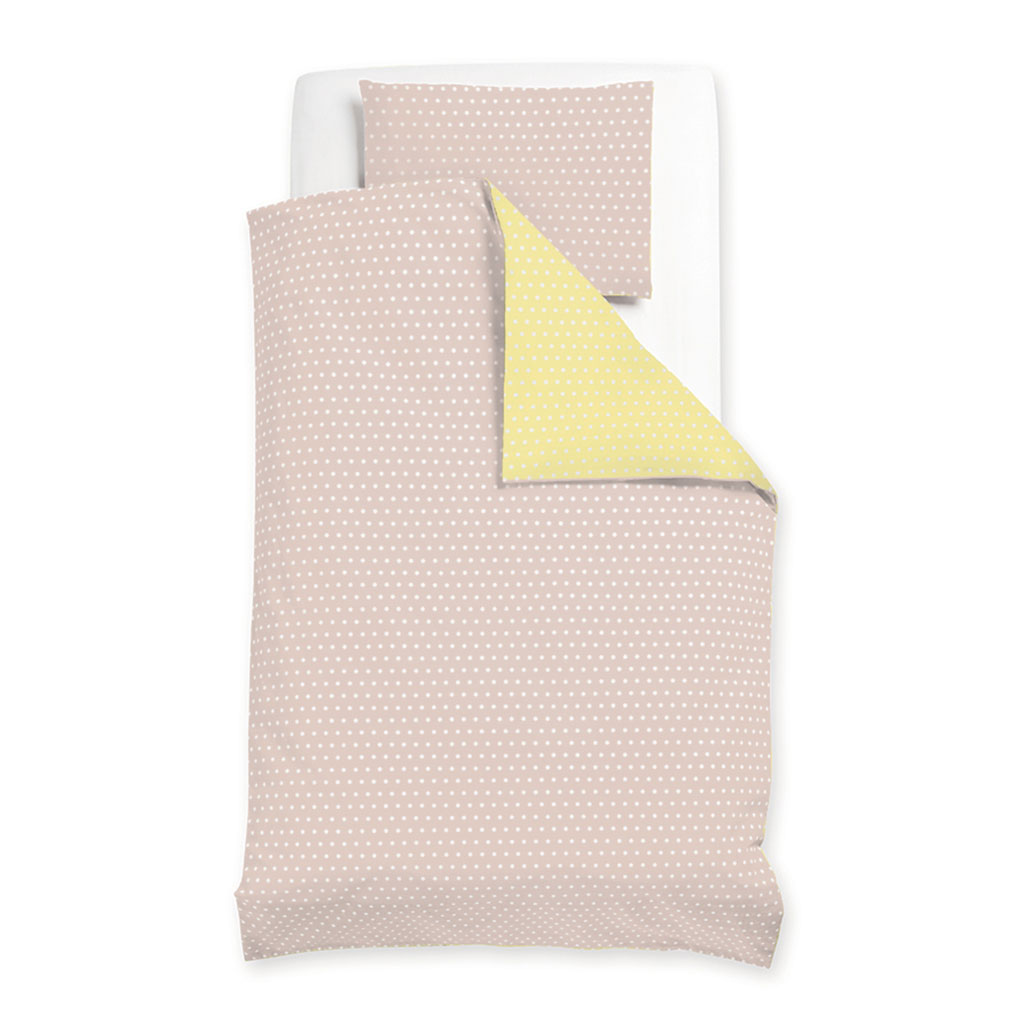 posteljnina pikapoka rumena rjava 1