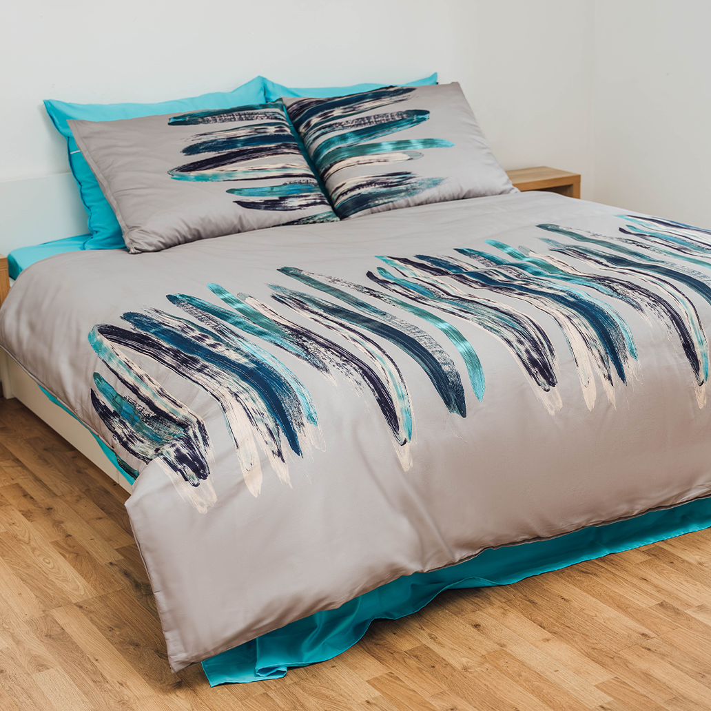 satenasta posteljnina Art siva 13