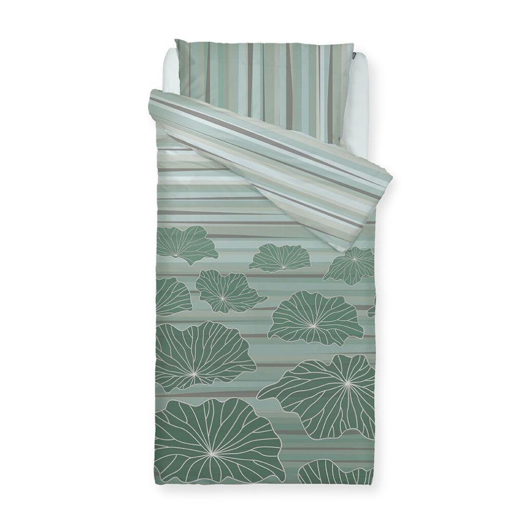 posteljnina mist enojna zelena