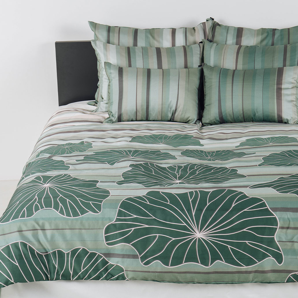 posteljnina mist dvojna zelena 5