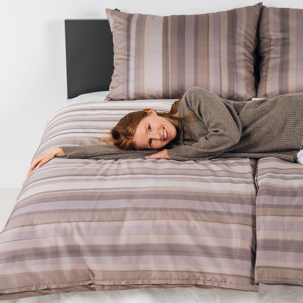 bombažna posteljnina zarja rjava 3