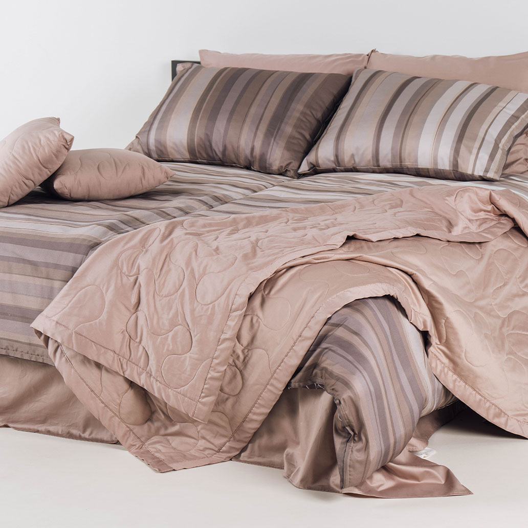 bombažna posteljnina zarja rjava 2