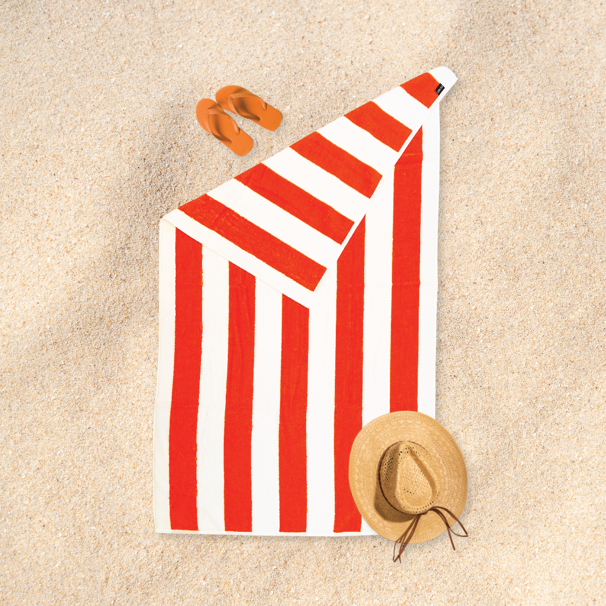 brisača za plažo oranžna ca 1