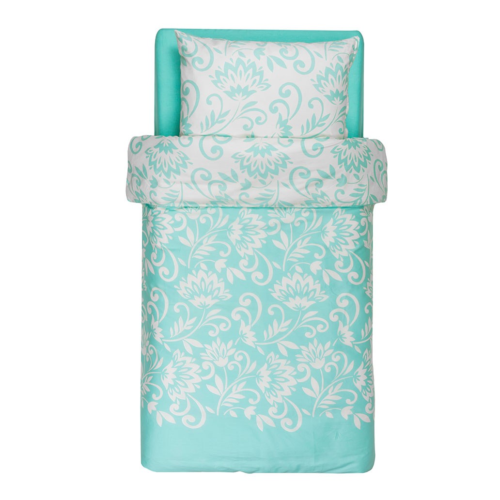 posteljnina floris enojna mint