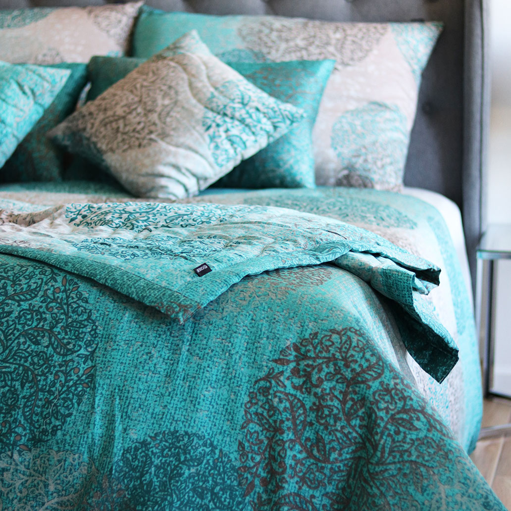 okrasno pregrinjalo prestige turkizna 1