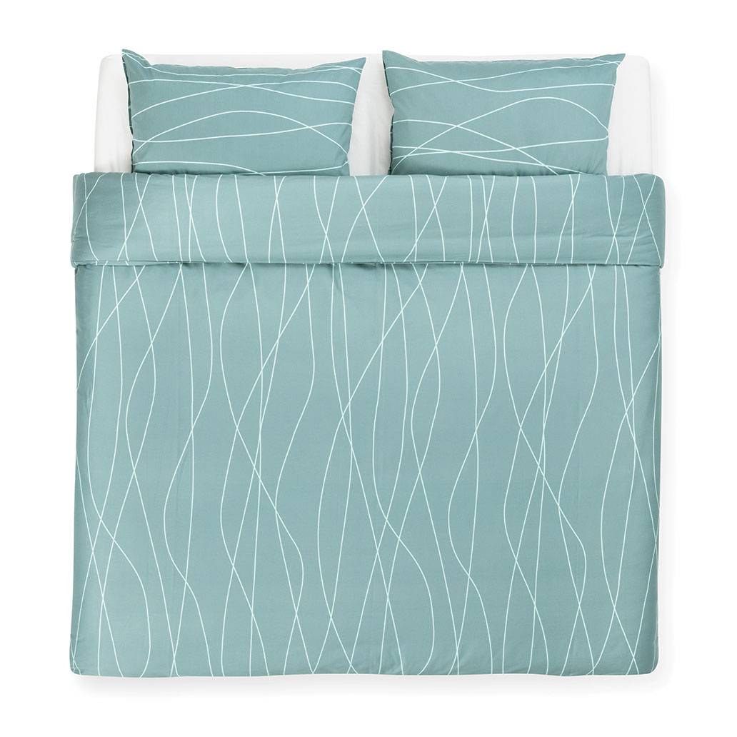 posteljnina anikka val petrolej tloris dvojna