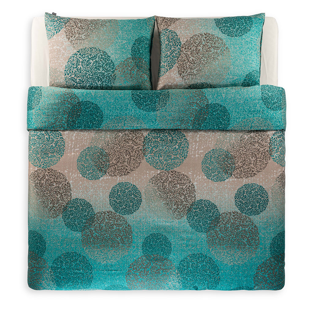 posteljnina prestige turkizna tloris dvojna