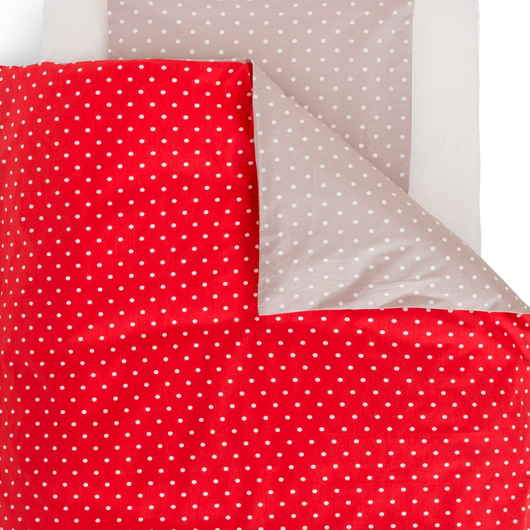 bombažna posteljnina pikapoka rdeča 3