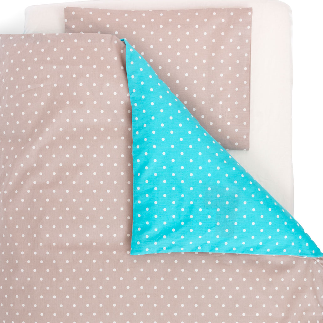 bombažna posteljnina pikapoka turkizna 6