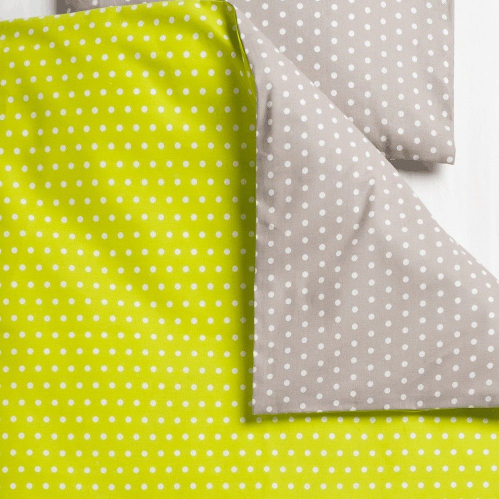 bombažna posteljnina pikapoka zelena 4
