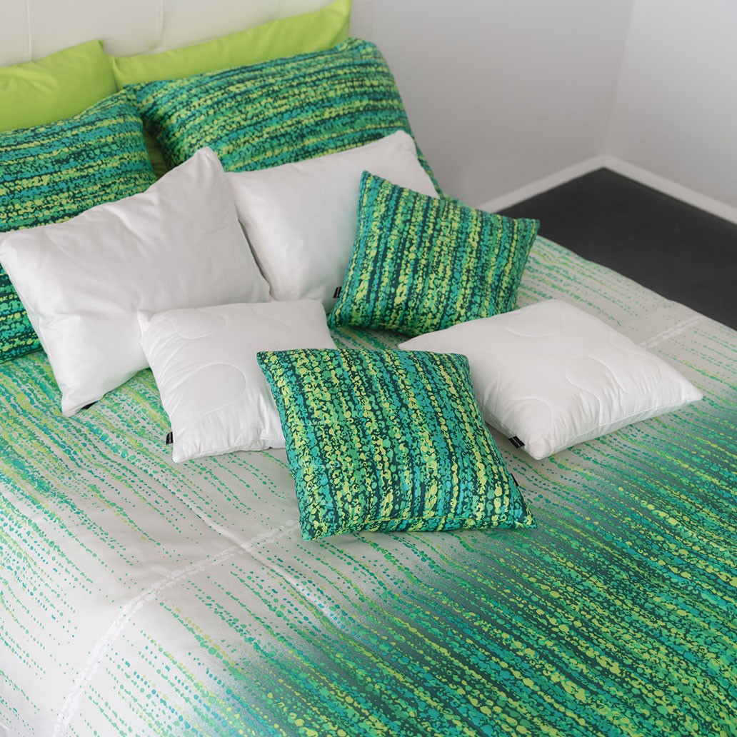 posteljnina vivia zelena dvojna 1