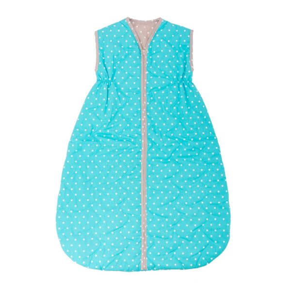 spalna vreča pikapoka turkizna z zadrgo 2