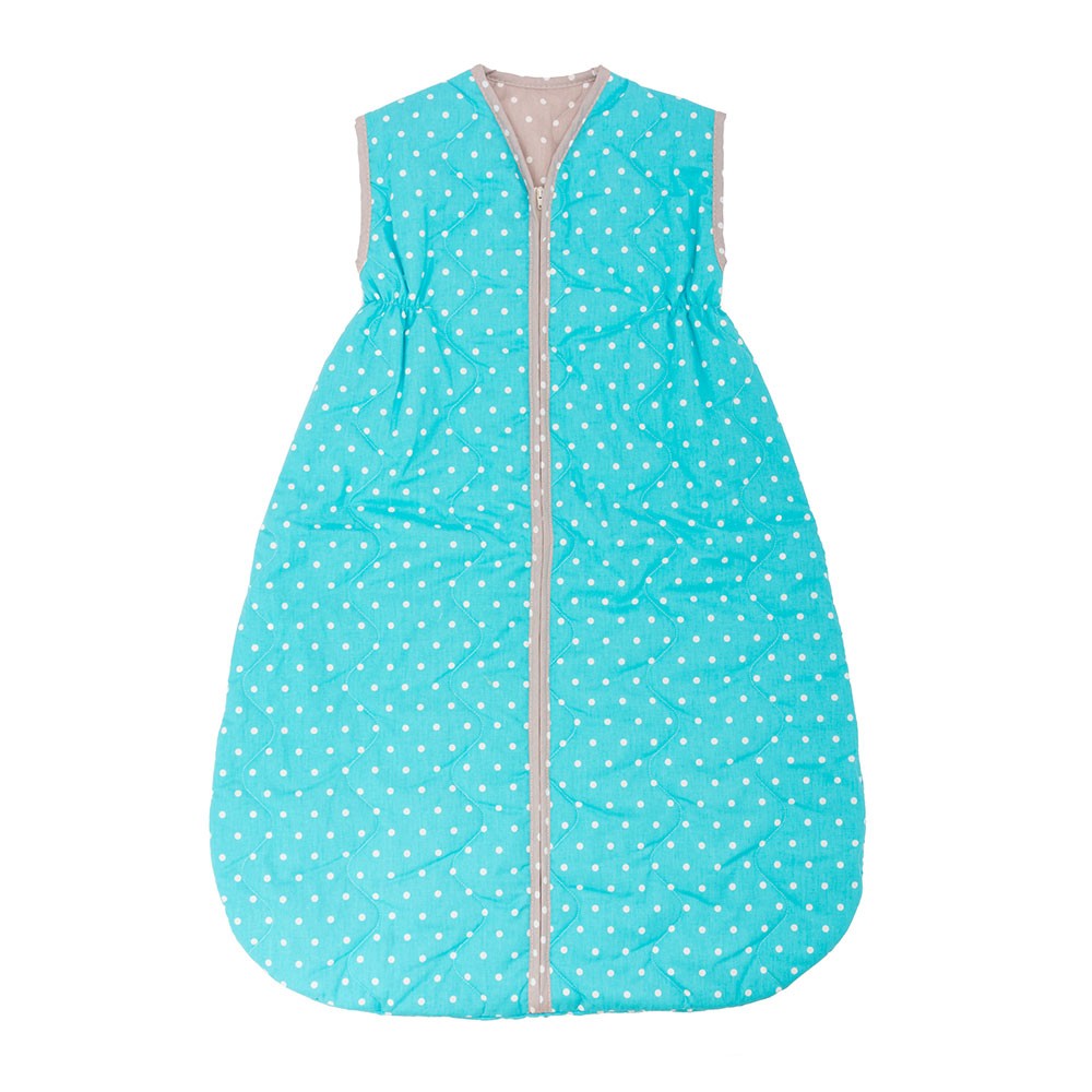 spalna vreča pikapoka turkizna z zadrgo 2