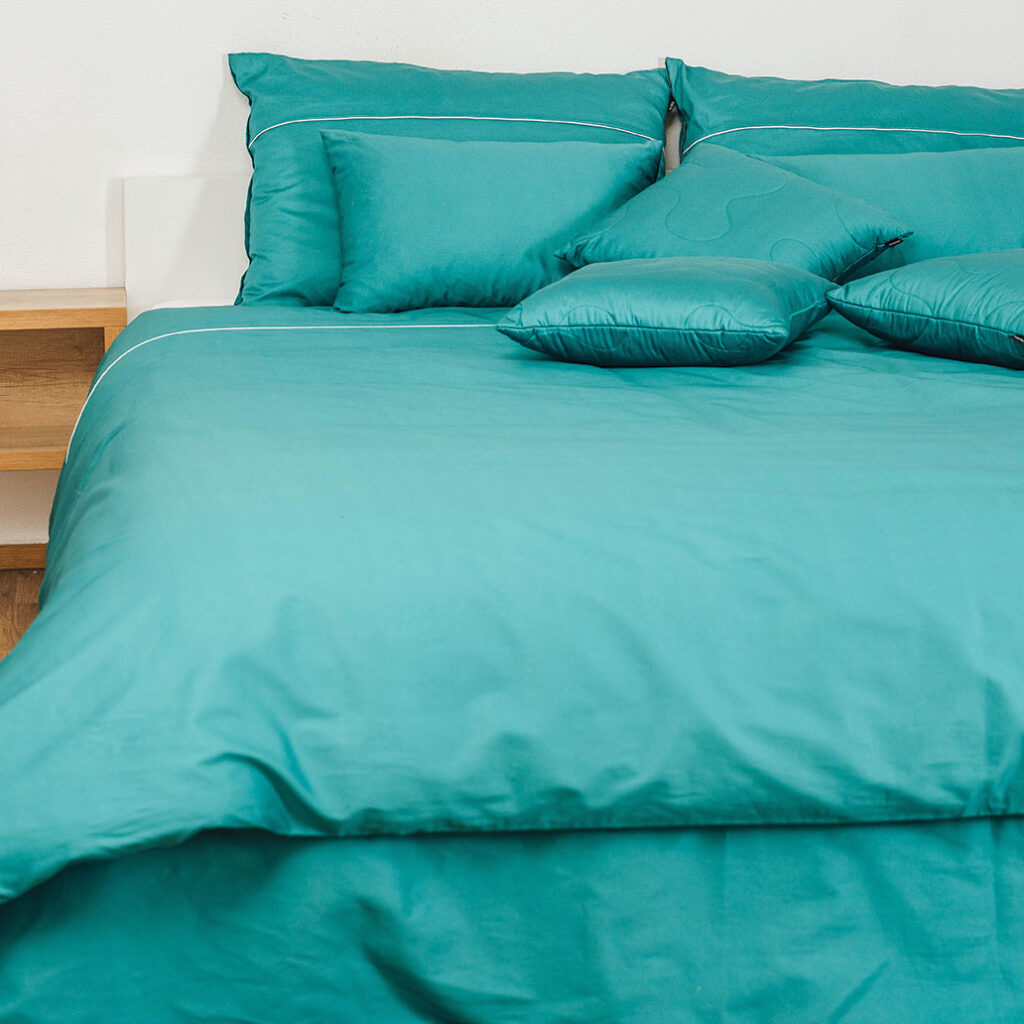 prevleka za vzglavnik zeleno modra pan