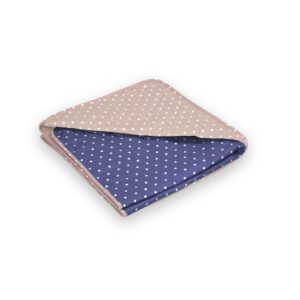 otroška odeja pikapoka modro rjava