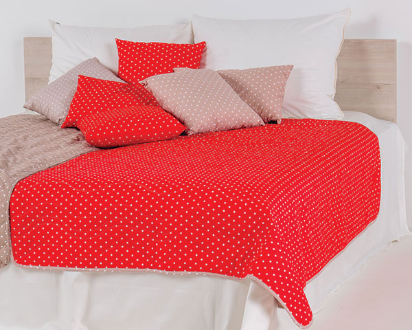 okrasna blazina pikapoka rdeča 22