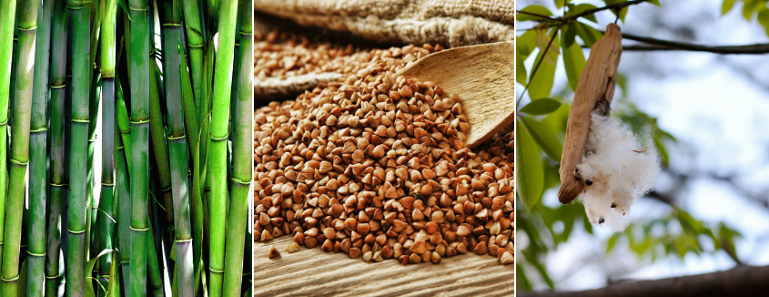 Naravni materiali kolekcije Odeja Natur