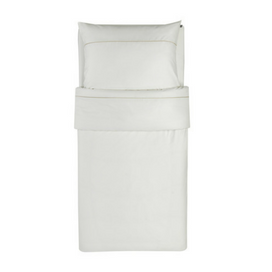 Bela satenasta posteljnina Odeja Basic