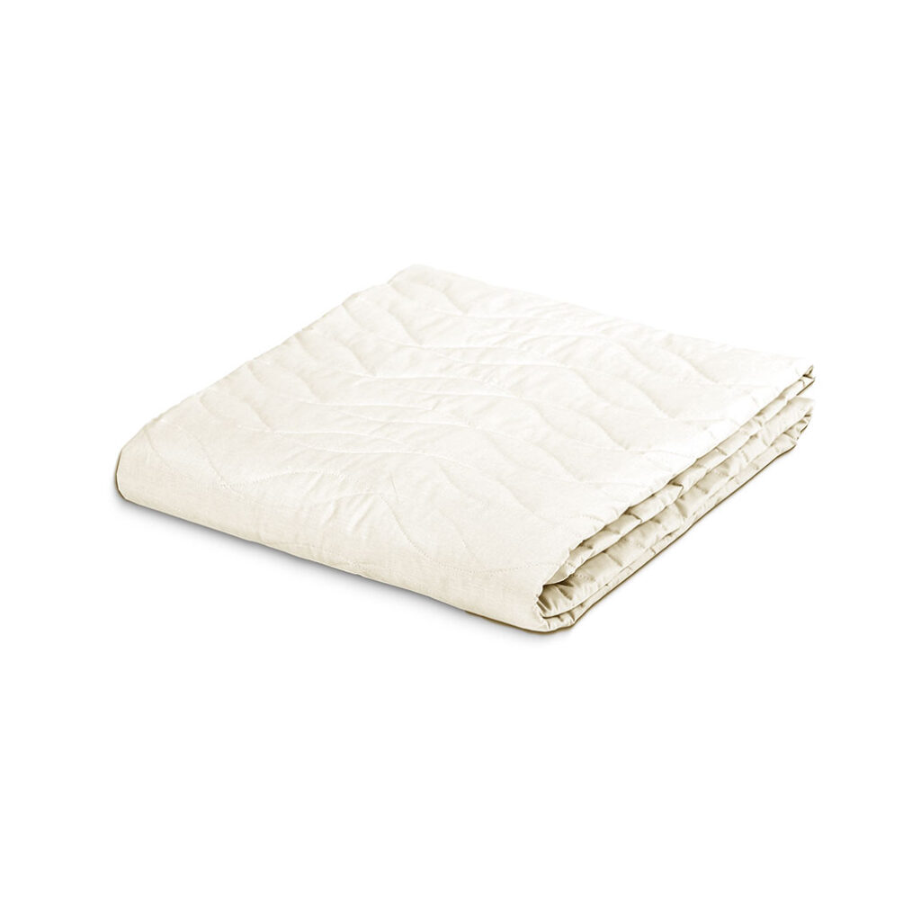 bombažna odeja organic lia krem 1