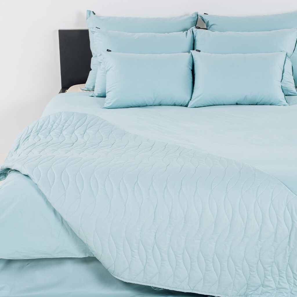 posteljnina organic lia modra 2