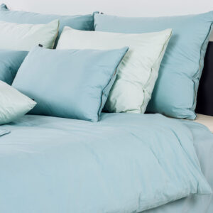 posteljnina organic lia modra 1