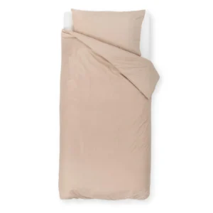 posteljnina organic lia rjava enojna