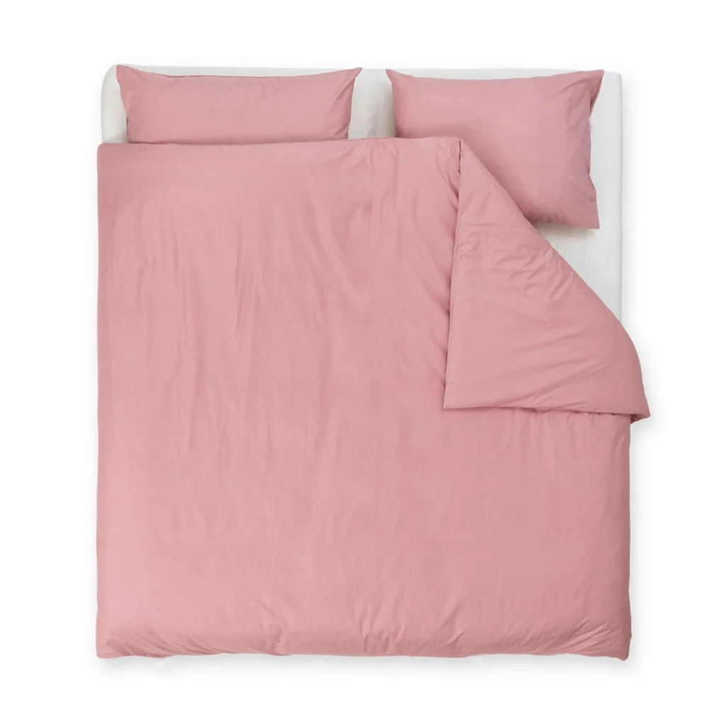 posteljnina lia organic roza tloris dvojna