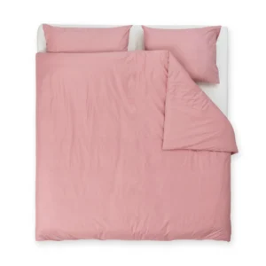 posteljnina lia organic roza tloris dvojna