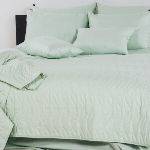 posteljnina organic lia tloris zelena dvojna 1